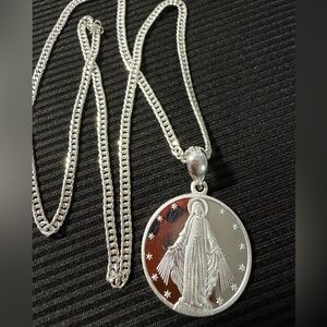 Mama mary necklace 22”